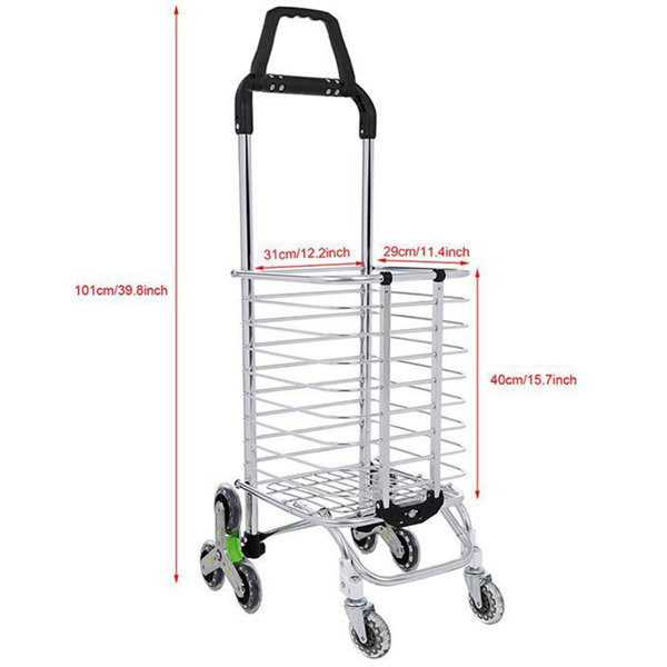 Homdox Oxford Cloth Folding Shopping Utility Cart & Reviews Wayfair